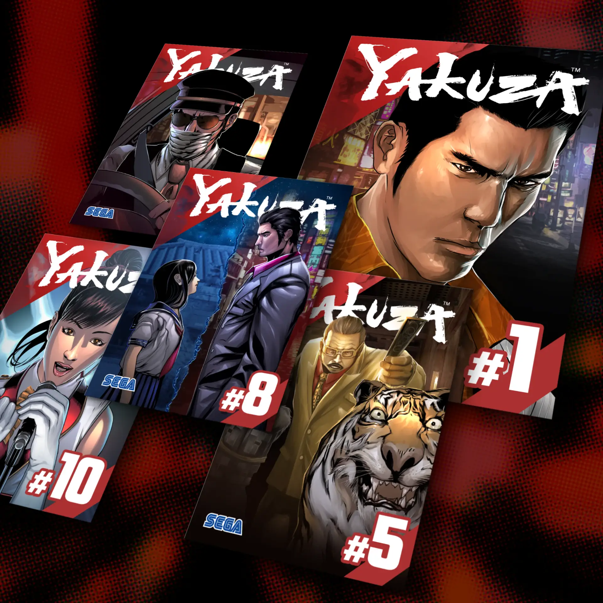 Sega Yakuza comic series art